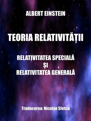 cover image of Teoria relativității